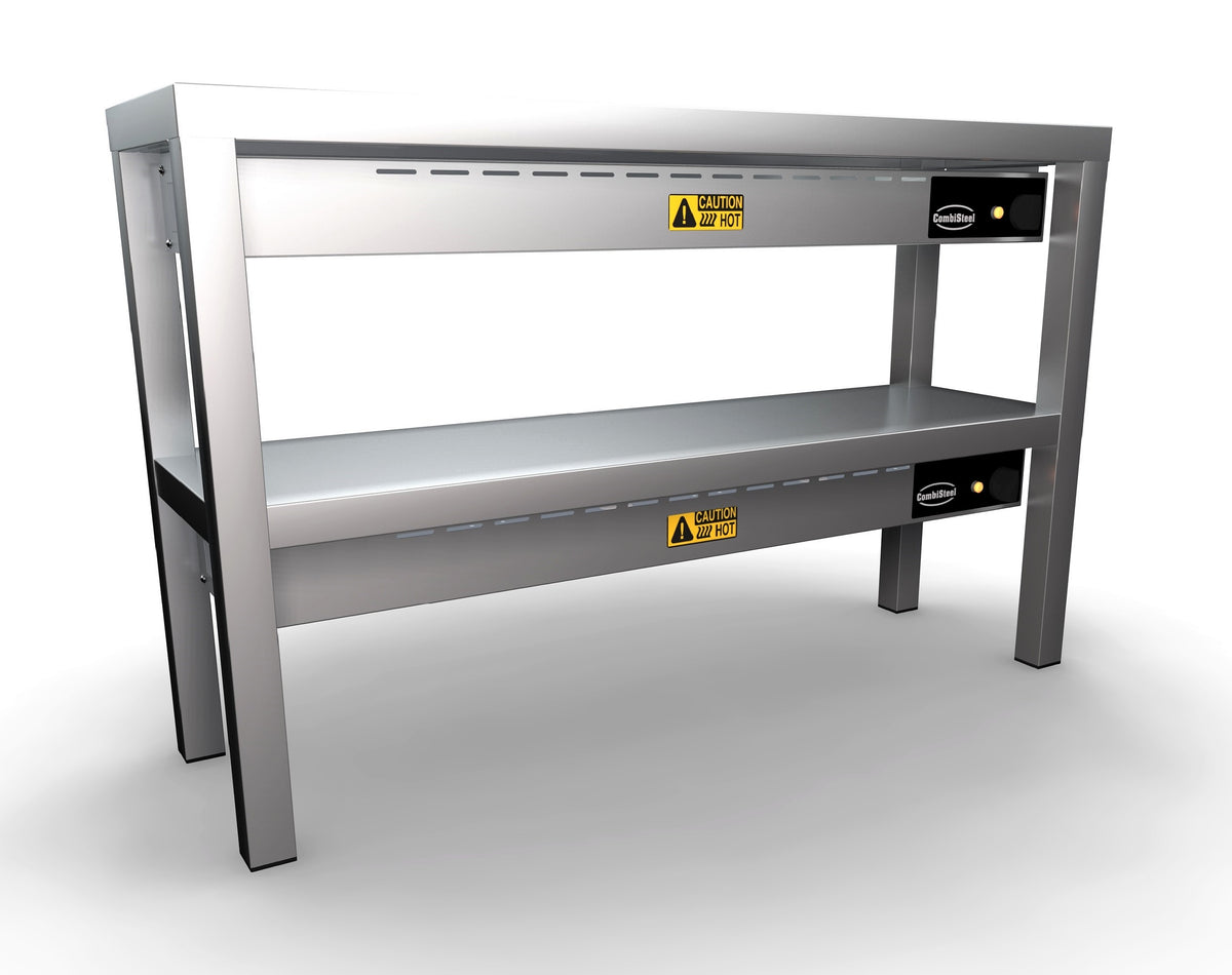 Étagère chauffante en céramique 2 niveaux 1000 6 heaters of 250w — Combisteel 7020.0730