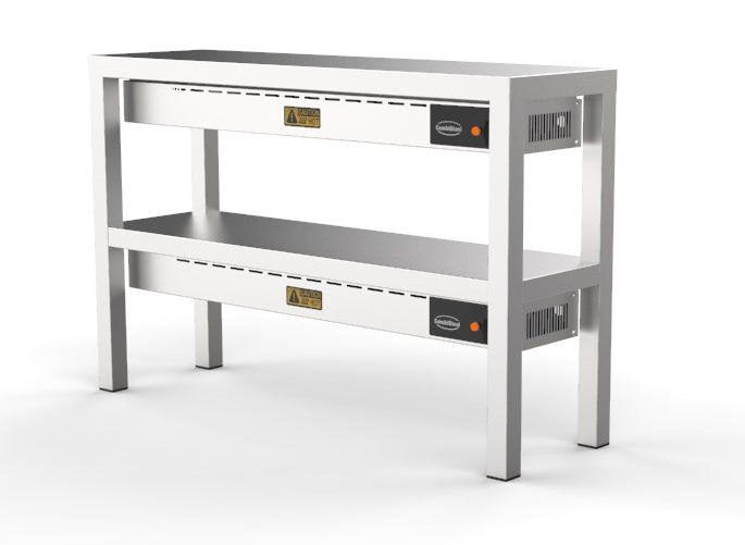 Étagère chauffante en céramique 2 niveaux 1400 8 heaters of 250w — Combisteel 7020.0740