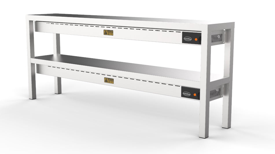 Étagère chauffante en céramique 2 niveaux 1600 8 heaters of 250w — Combisteel 7020.0745