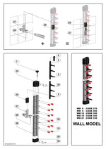 Porte assiettes dressées murale 12 — Combisteel 7036.0015