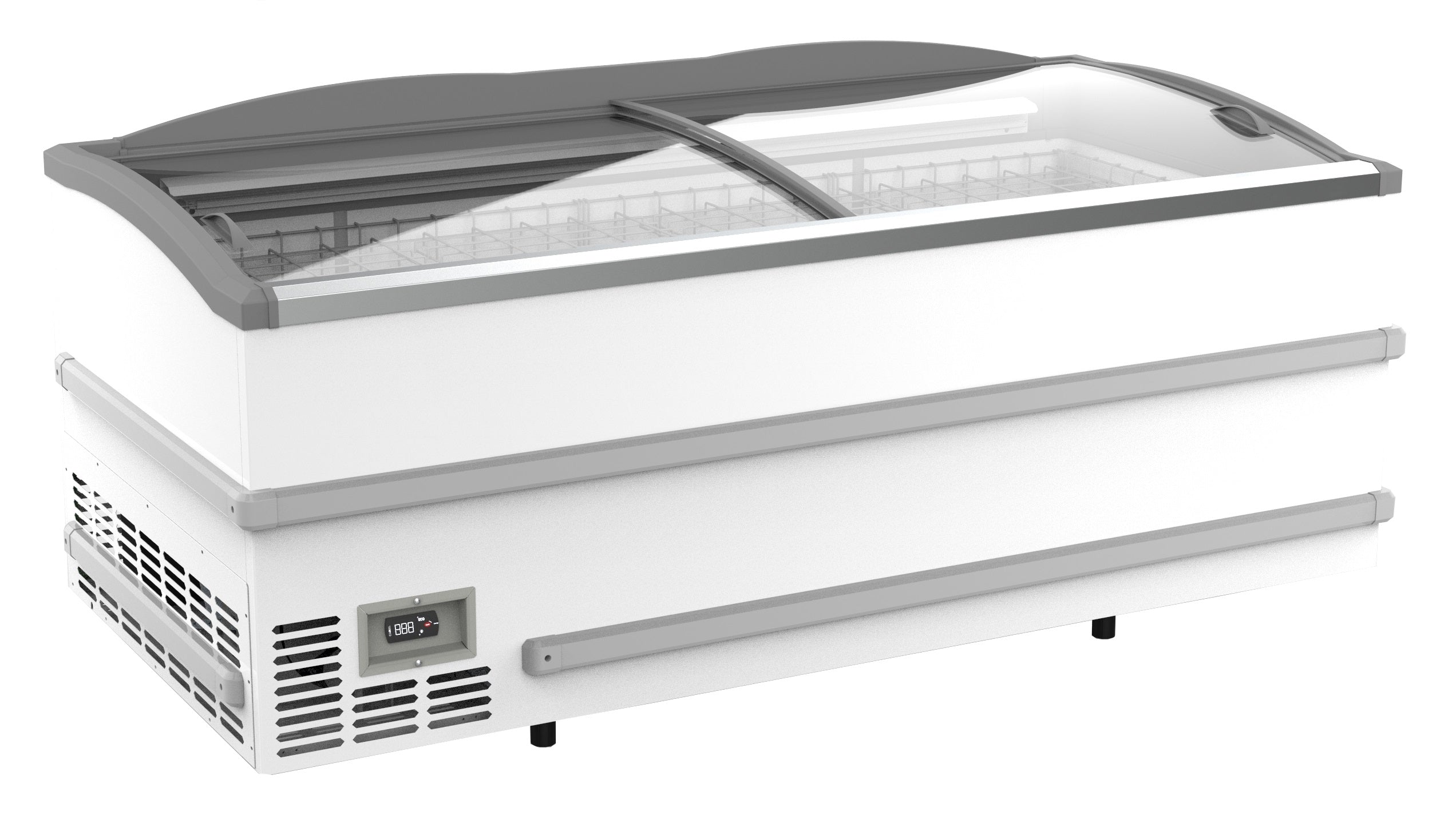 Congélateur bahut blanc pour supermarché tête de gondole dégivrage manuel — Combisteel 7072.0050