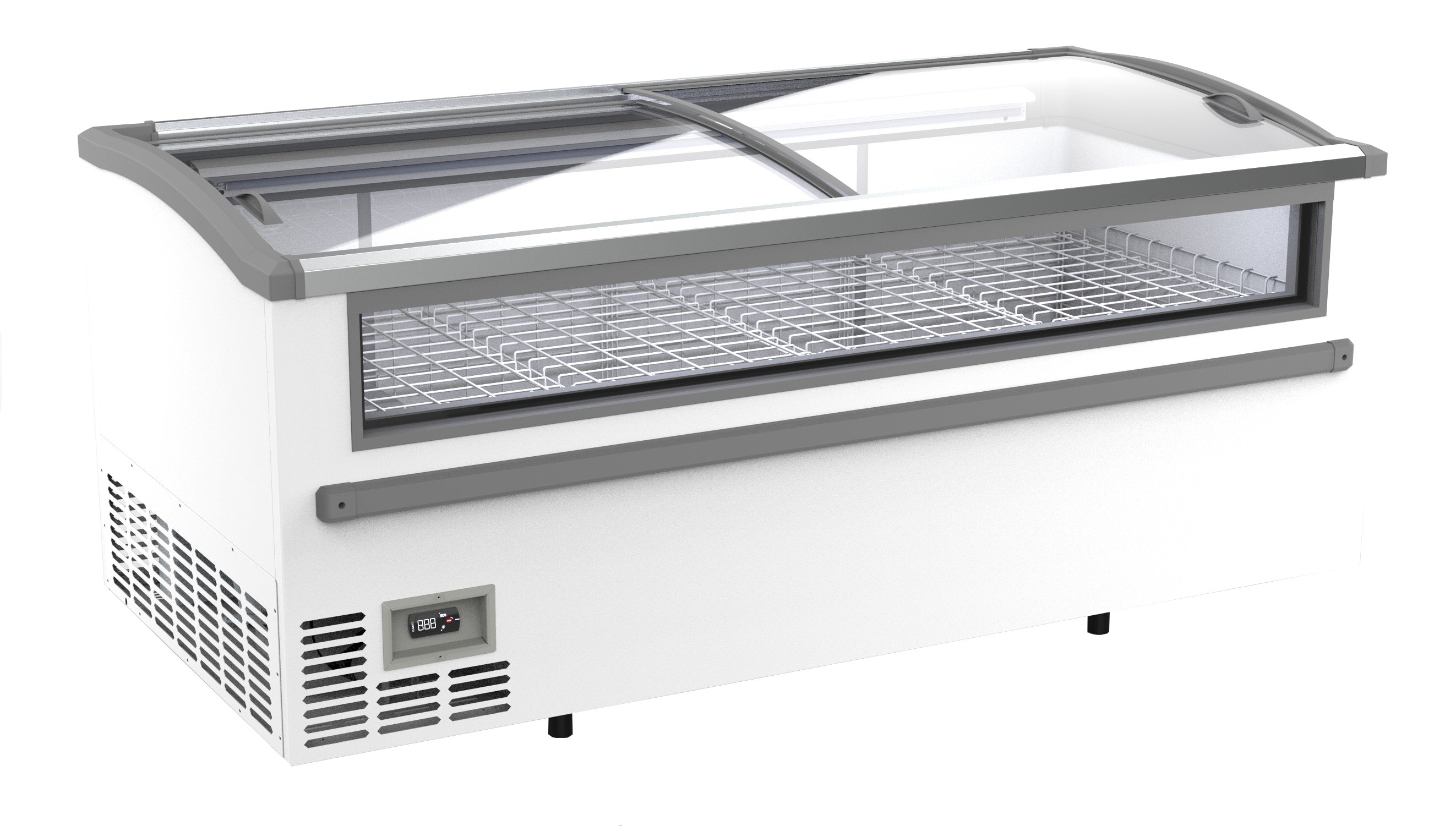 Congélateur bahut pour supermarché blanc 2125 dégivrage manuel — Combisteel 7072.0065