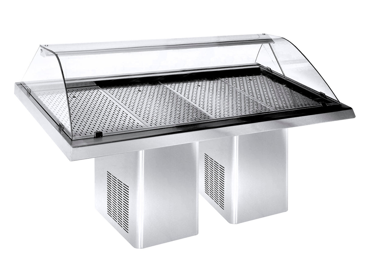 Vitrine réfrigérée de poisson 2.3 *transport sur demande* — Combisteel 7083.0020