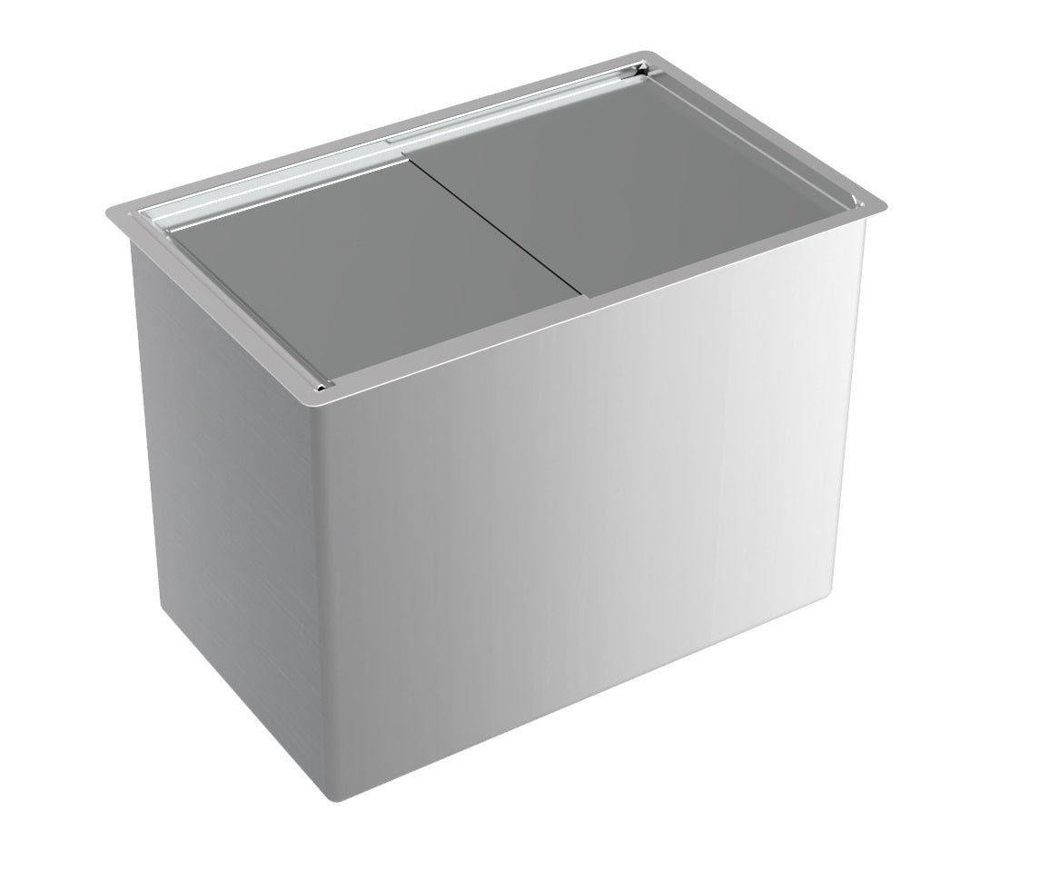 Bac à glace encastrable en acier inoxydable — Combisteel 7084.0040
