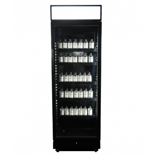 RÉFRIGÉRATEUR 1 PORTE EN VERRE NOIR AVEC CANOPY SVE-450 BLC