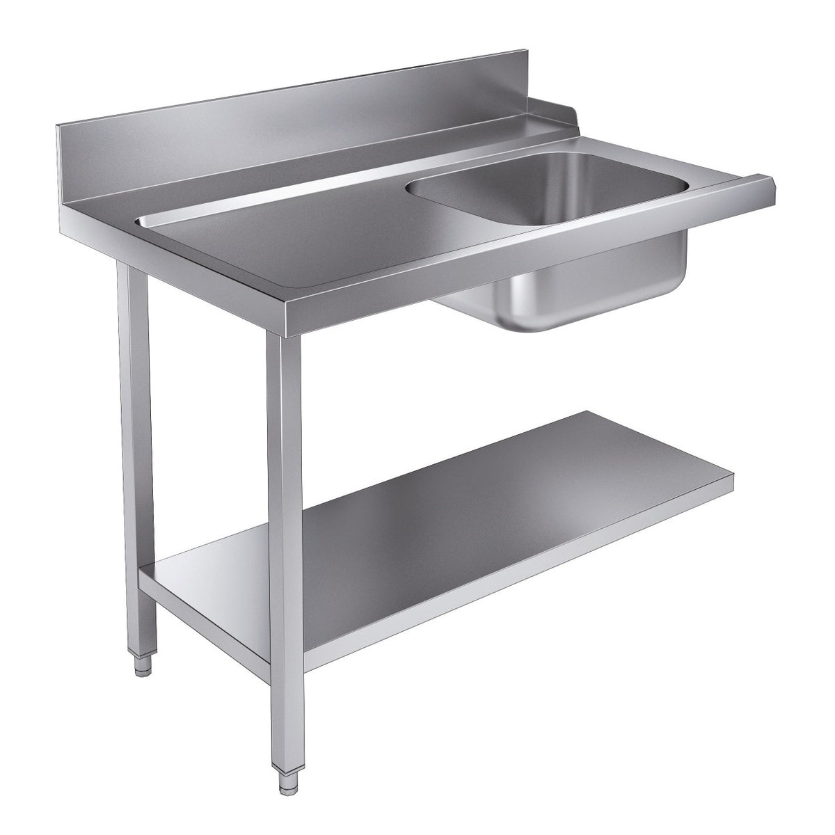 Table d'approvisionement étagère 1200 à gauche pour 7280.0045-0046 — Combisteel 7106.0005