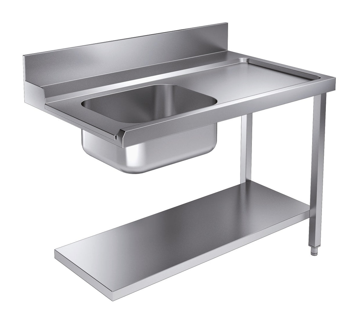 Table d'approvisionement étagère 1200 à droite pour 7280.0045-0046 — Combisteel 7106.0010