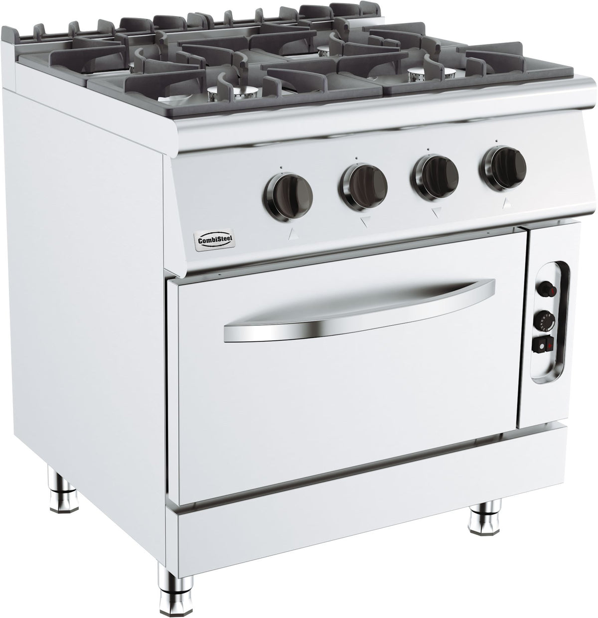 Base 700 cuisiniere a gaz 4 br. avec four à gaz — Combisteel 7178.0415