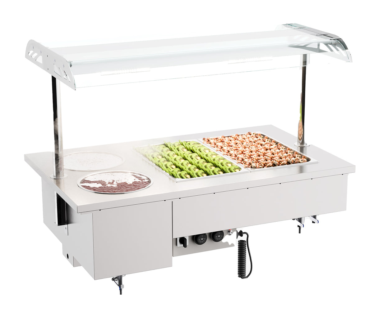 Drop-in bain-marie avec bols 2/1 — Combisteel 7178.2070
