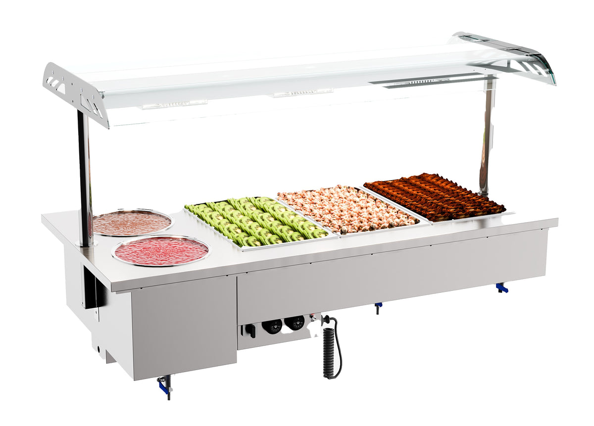 Drop-in bain-marie avec bols 3/1 — Combisteel 7178.2075