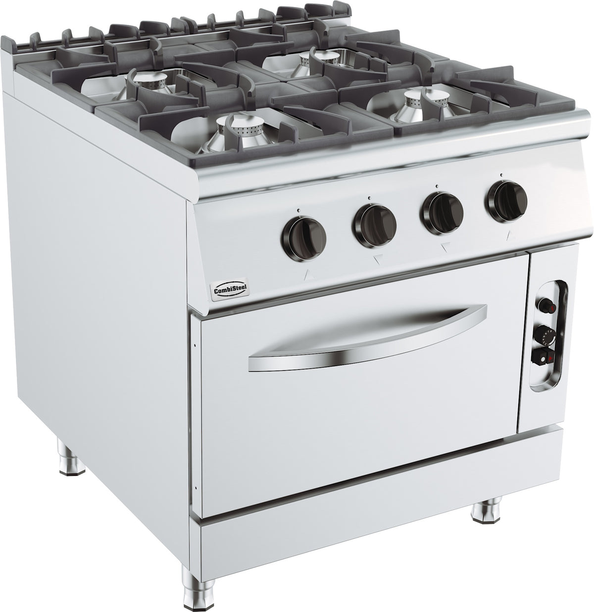 Base 900 cuisiniere a gaz 4 br. avec four à gaz — Combisteel 7178.3015