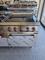Fourneau vitrocéramique 4 zones + four GN 2/1 + grill électrique | Modèle d'exposition