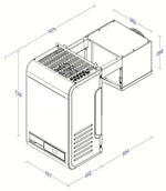 Unité de refroidissement type positif 9,6-19,9 m3 avec connexion en ligne — Combisteel 7265.0010