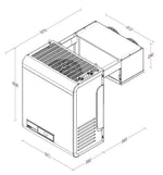 Unité de refroidissement type positif 21-36,7 m3 avec connexion en ligne — Combisteel 7265.0020
