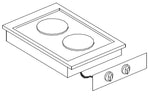 Cuisinière él. 2 pl. — Combisteel 7266.0025