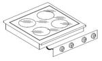 Cuisinière en céramique 4 zones — Combisteel 7266.0040