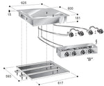 Plaques grill él. chrome — Combisteel 7266.0060