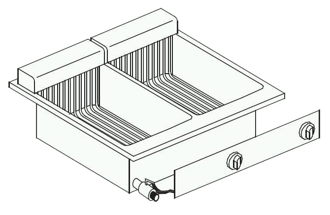 Friteuse él. 2x10 L — Combisteel 7266.0075