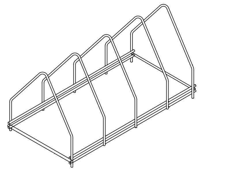 Plaque de support en acier inox 4 — Combisteel 7280.0120