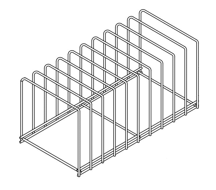 Plaque de support en acier inox 10 — Combisteel 7280.0130