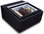 Modèle de table vitrine à creme glacée noir s'ouvre du côté client — Combisteel 7292.0020