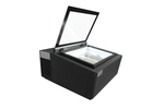 Modèle de table vitrine à creme glacée noir s'ouvre du côté client — Combisteel 7292.0020