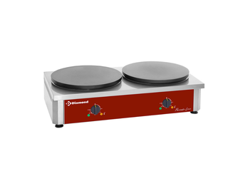 Dubbele crêpe maker met hoog rendement, elektrisch, Ø 400 ’geëmailleerd’ BRET/2E-R