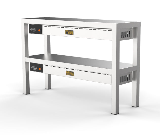 Étagère chauffante en céramique 2 niveaux 1000 6 heaters of 250w — Combisteel 7333.0512