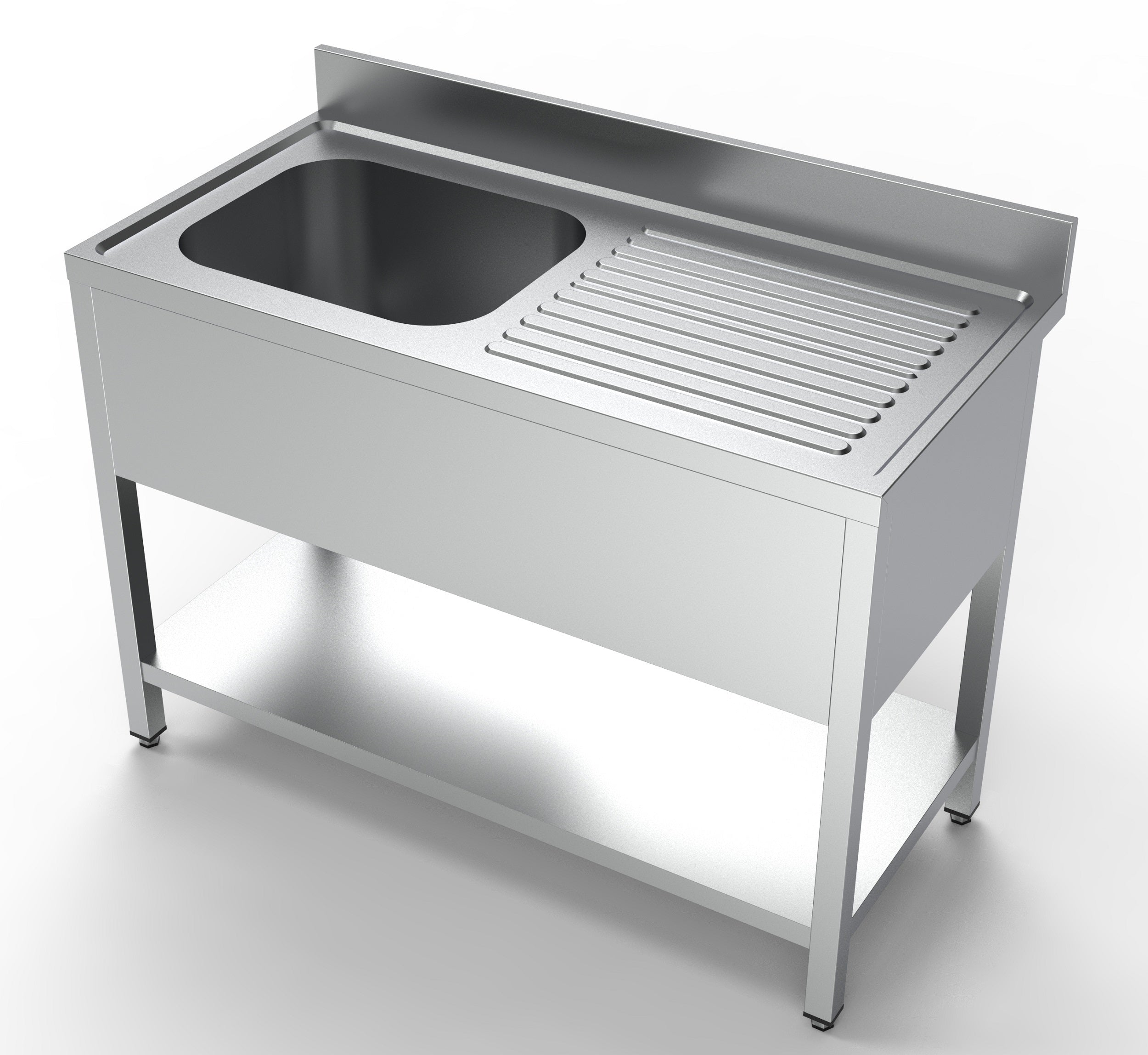 600 bloc-évier étagère 1 à gauche 1200 — Combisteel 7333.0800