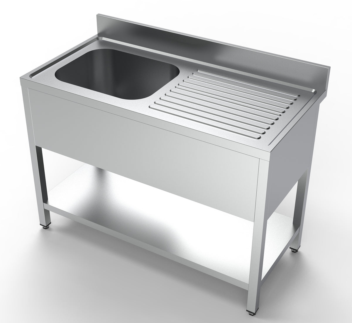 600 bloc-évier étagère 1 à gauche 1200 — Combisteel 7333.0800
