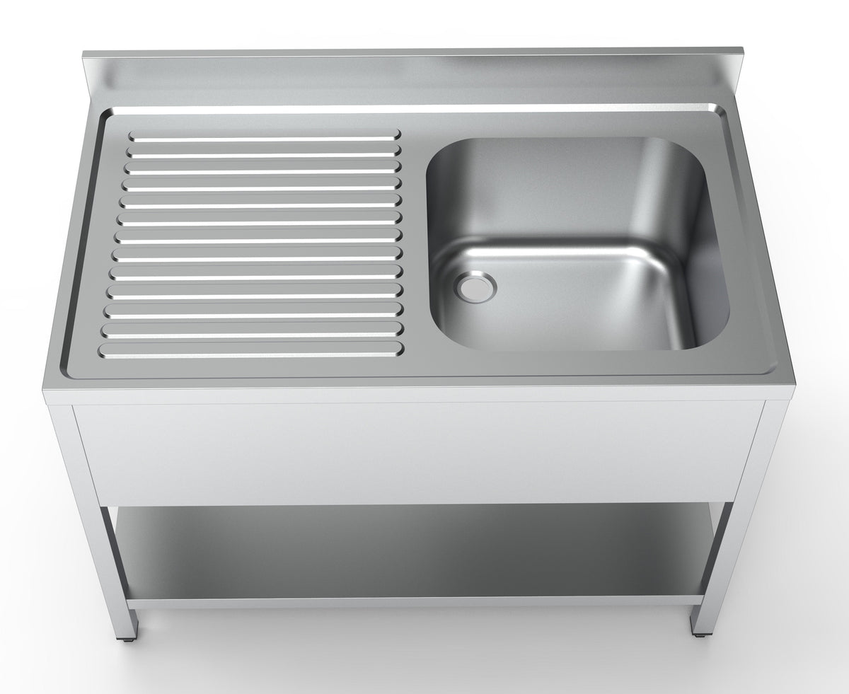 700 bloc-évier étagère 1 à droite 1200 — Combisteel 7333.0835