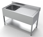700 bloc-évier étagère 1 à gauche 1400 — Combisteel 7333.0840