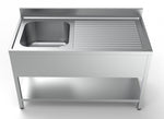 700 bloc-évier étagère 1 à gauche 1400 — Combisteel 7333.0840
