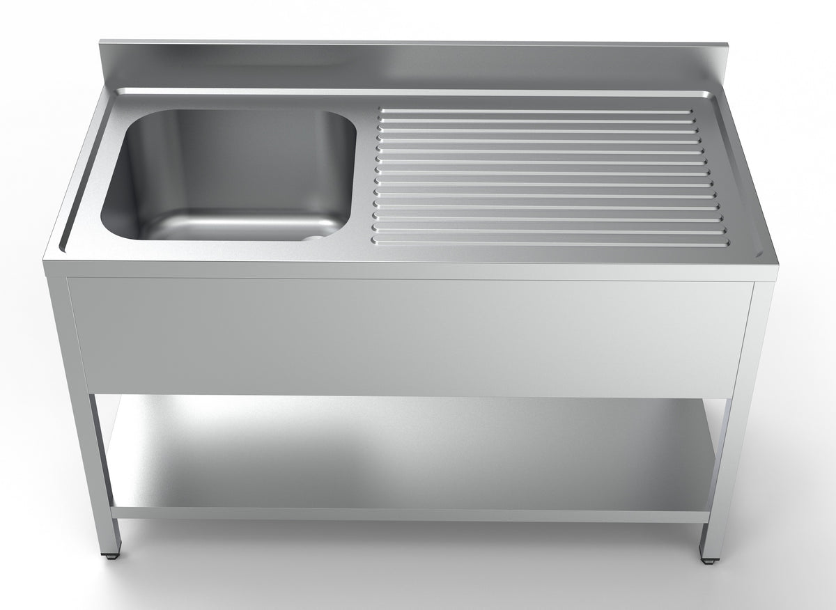 700 bloc-évier étagère 1 à gauche 1400 — Combisteel 7333.0840