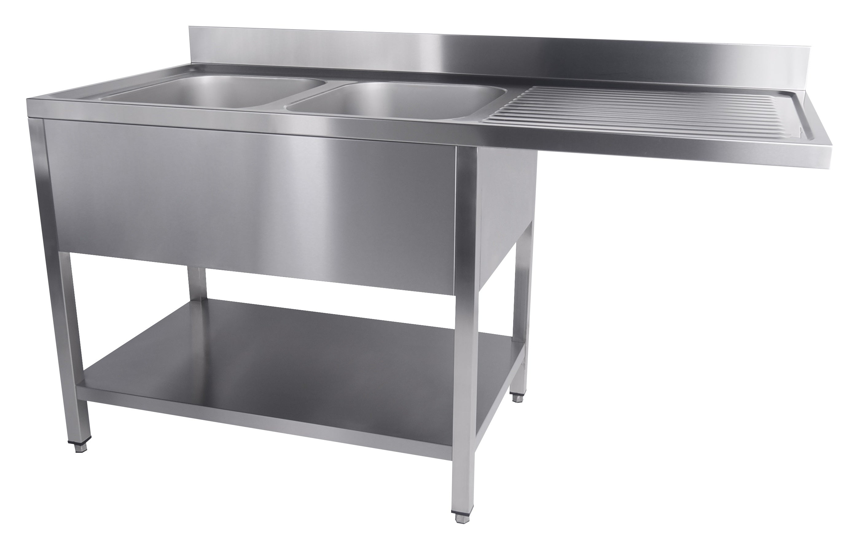 700 bloc-évier étagère lave-vaisselle démontable 2 à gauche 1600 — Combisteel 7333.1420