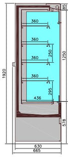 Chambre froide murale jamie 1.3 — Combisteel 7350.0035