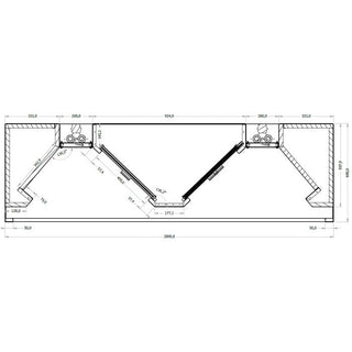 3.0 x 1.8 Hottes professionnelle a induction centrales