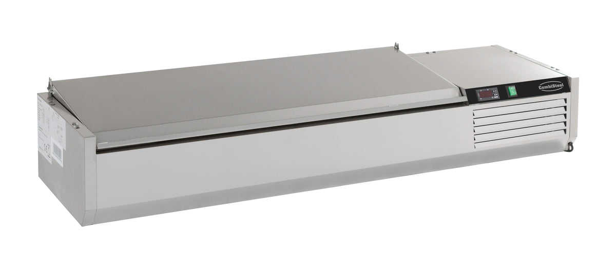Puits réfrigérée couvercle en acier inox 1/3gn x 9 — Combisteel 7450.0035