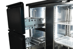 Arrière bar réfrigérée noir 1 porte et 2 tiroirs — Combisteel 7450.0316