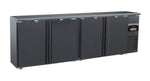 Arrière bar réfrigérée noir 4 portes — Combisteel 7450.0325