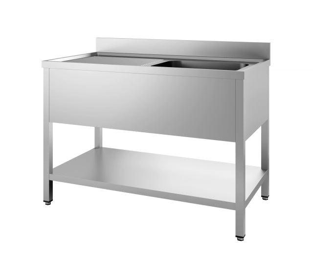 700 bloc-évier étagère démontable 1 à droite 1200 — Combisteel 7452.0430