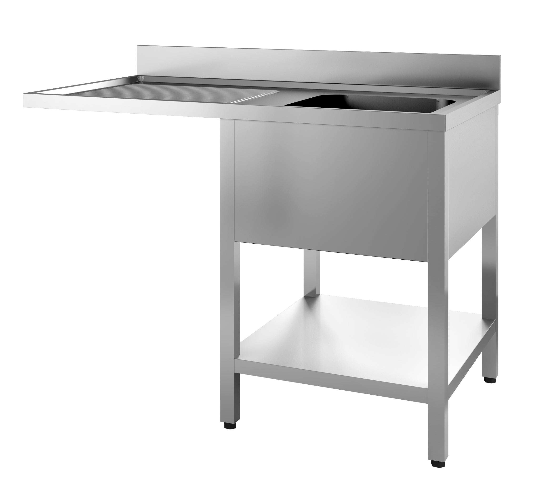 700 bloc-évier étagère lave-vaisselle démontable 1 à droite 1200 — Combisteel 7452.0470