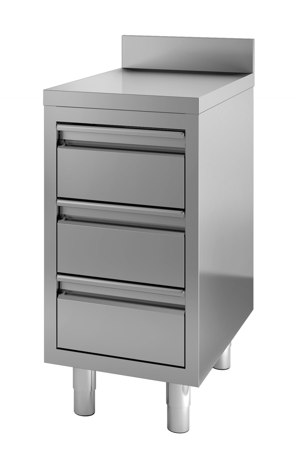 700 table de travail avec tiroirs dosseret 400 — Combisteel 7452.0510