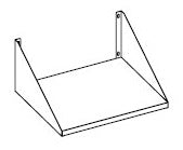 Étagère pour micro-onde pour 7455.1662 — Combisteel 7452.1102