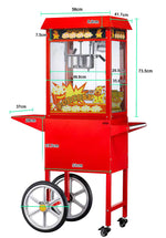Appareil popcorn inclus roulettes — Combisteel 7455.0815