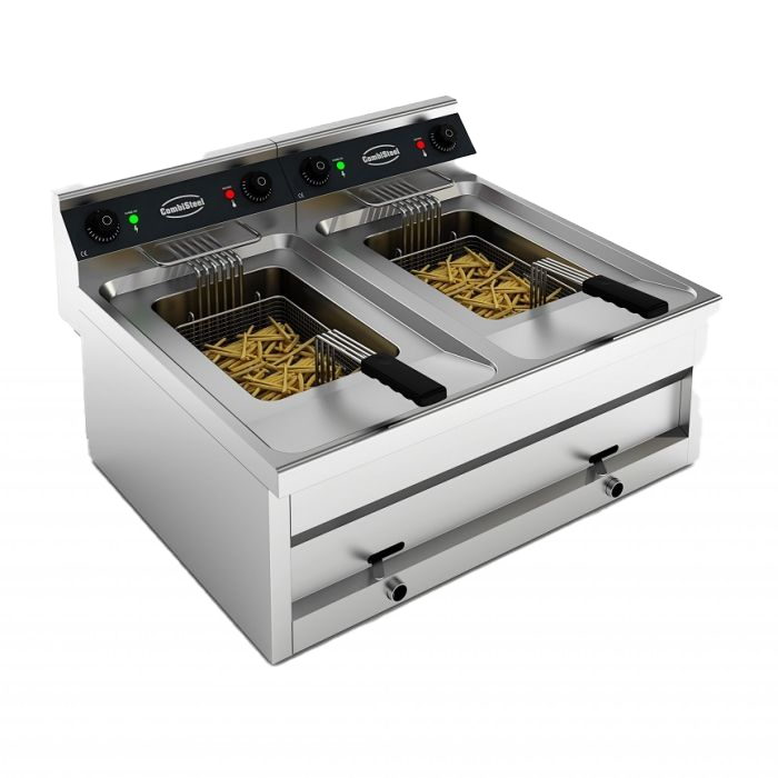 Friteuse posable électrique 2x12 L 2x9kw — Combisteel 7455.0945