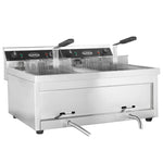 Friteuse posable électrique 2x12 L 2x6kw — Combisteel 7455.0940