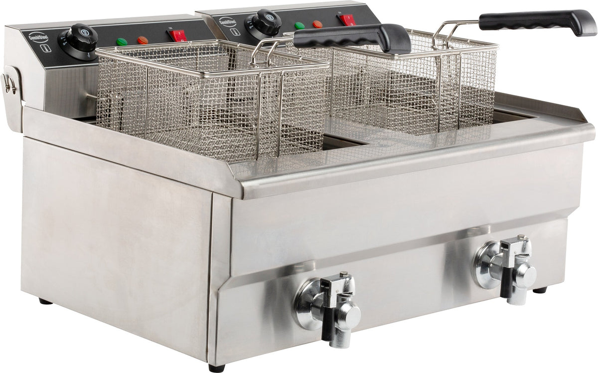 Friteuse posable electrique 2x8 L — Combisteel 7455.1005