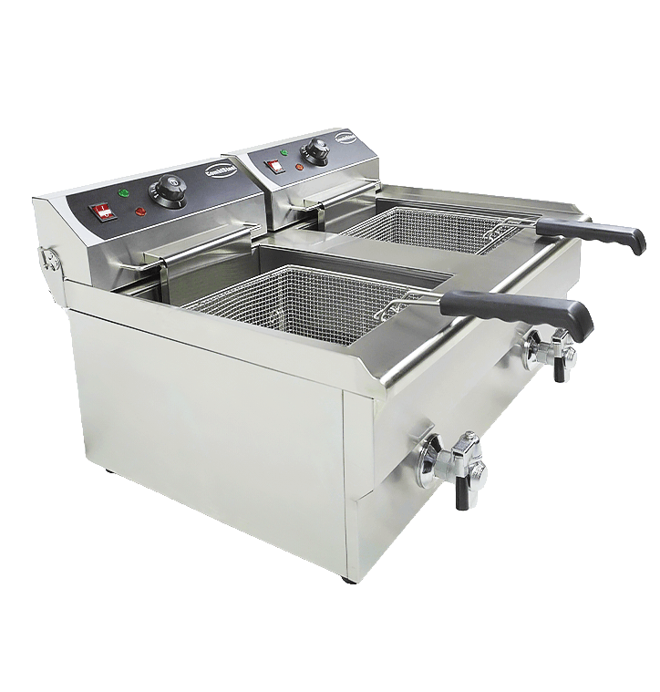 Friteuse posable électrique 2x10 L — Combisteel 7455.1007