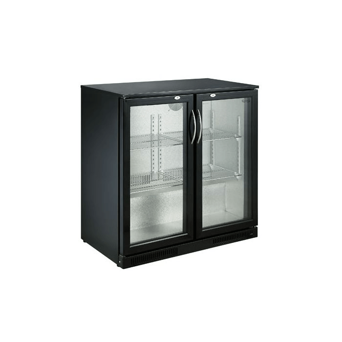 Arrière bar réfrigérée noir 2 portes — Combisteel 7455.1305